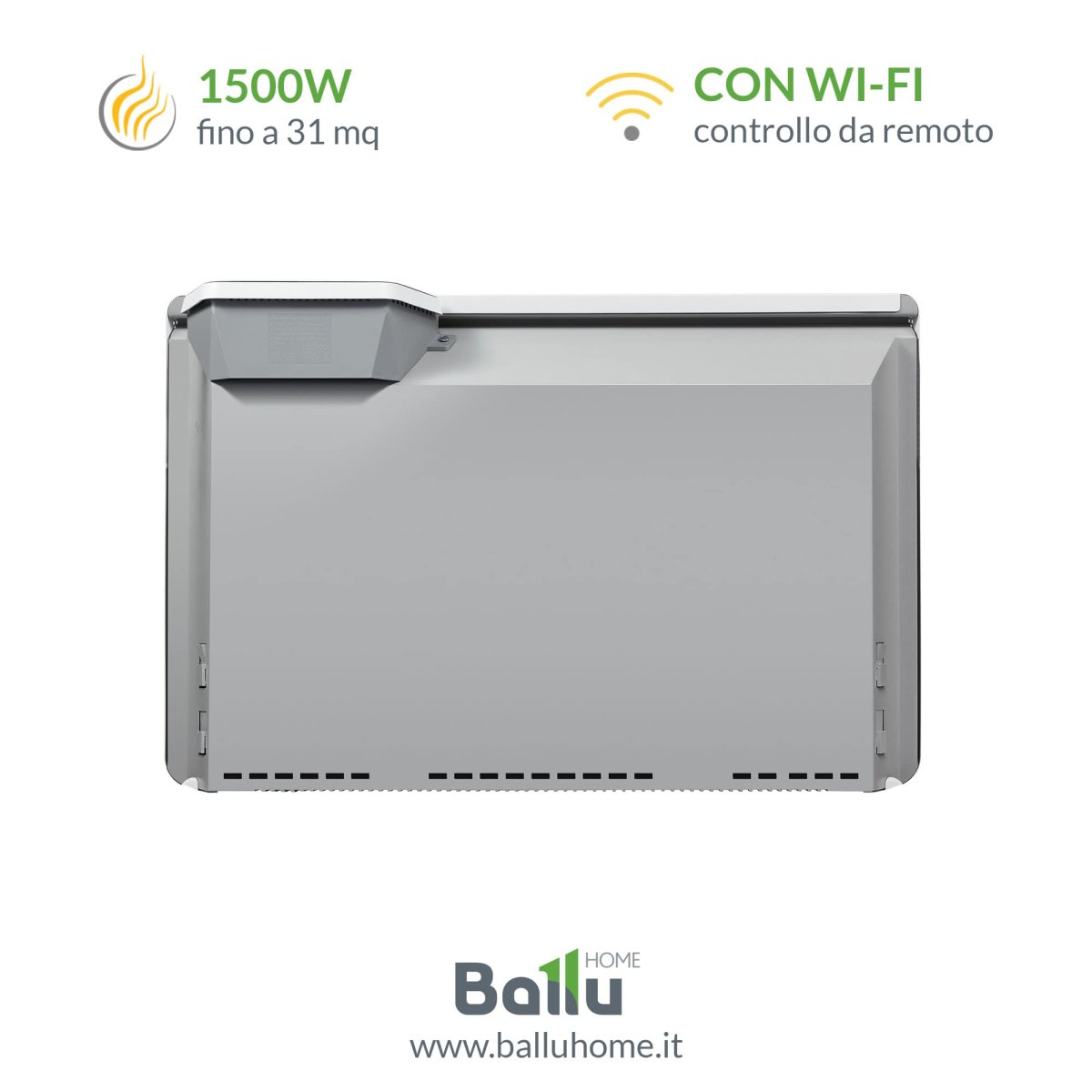 Termoconvettore Elettrico Apollo 1500 W con Inverter e Wi-Fi - immagine 5