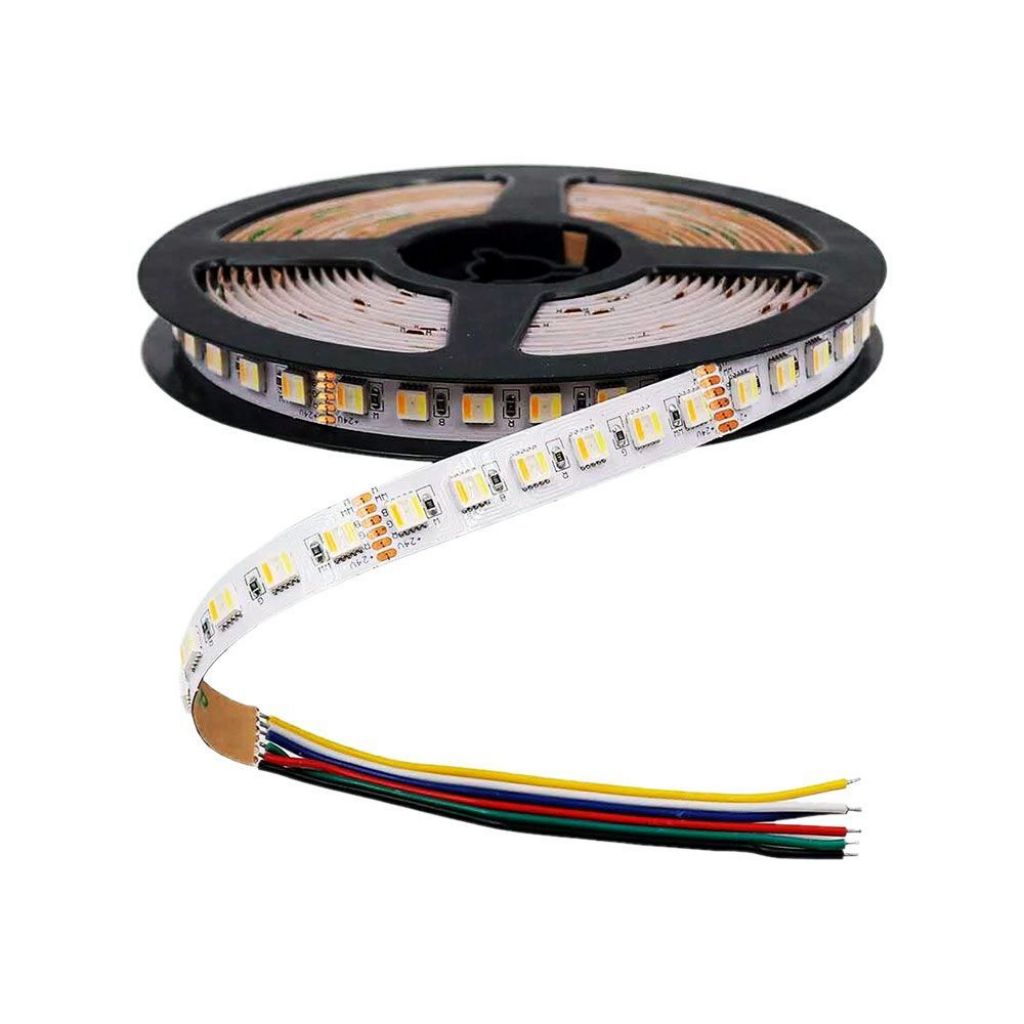 Strip LED SMD5050, colore 3in1+RGB, 24W/m, bobina da 5m, 60 led/metro – SKU2895