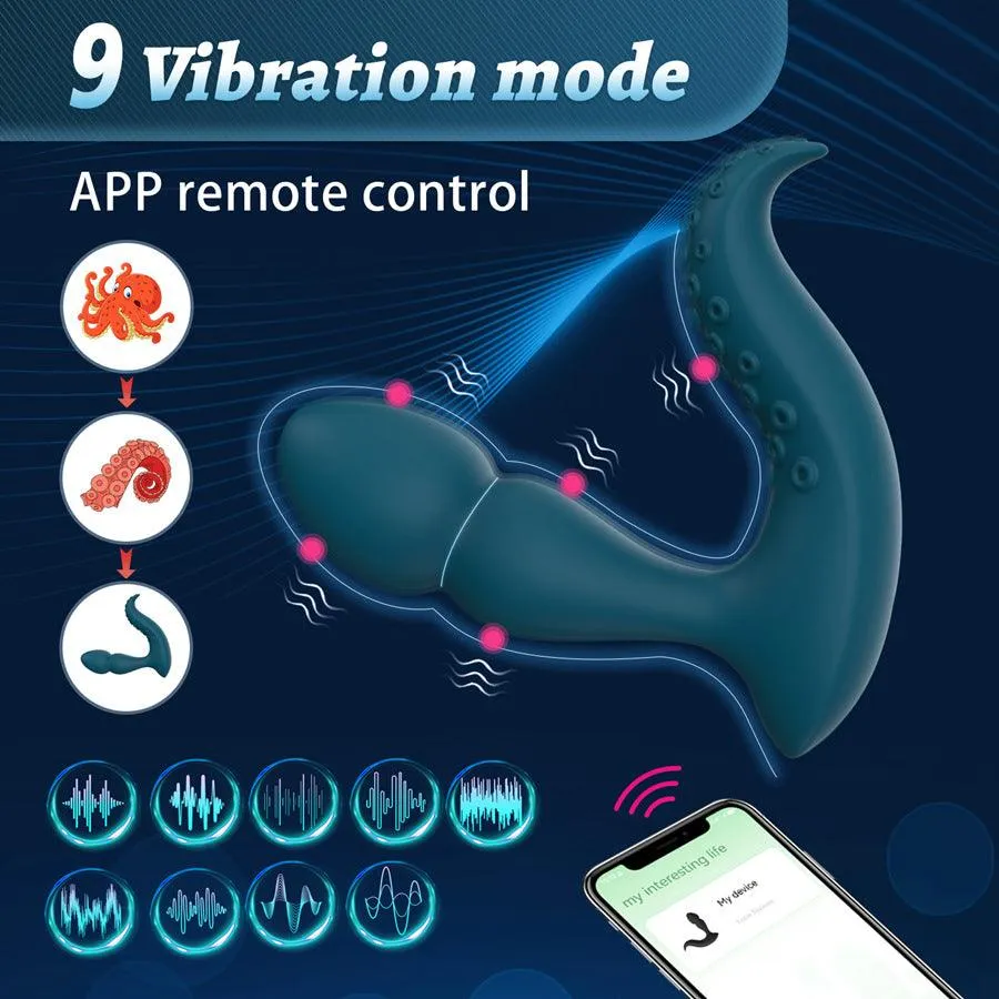 Aonid APP Controlled Remote Anal Prostate Vibrator - immagine 5