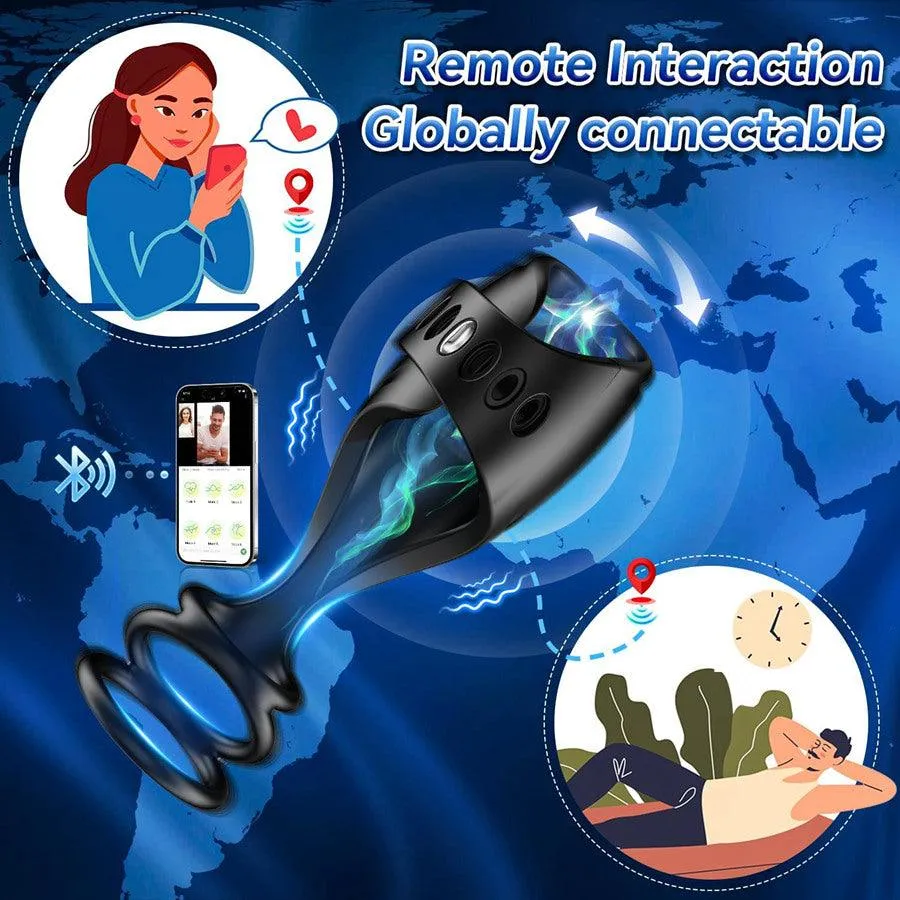Bluetooth Remote Control Penis Vibrator - immagine 7