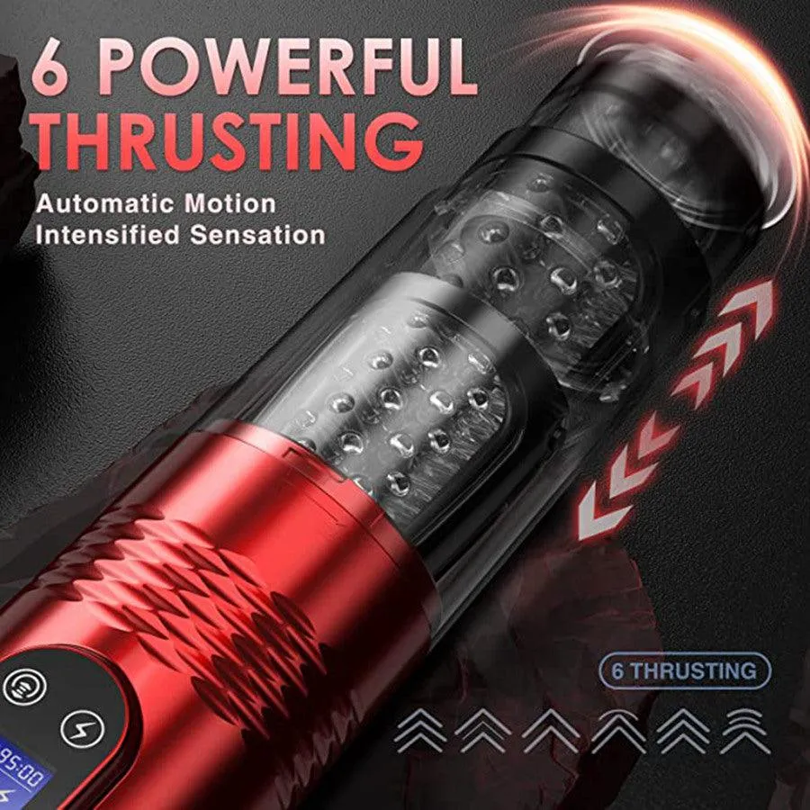 LED Display Automatic Thrusting Male Masturbator - immagine 3