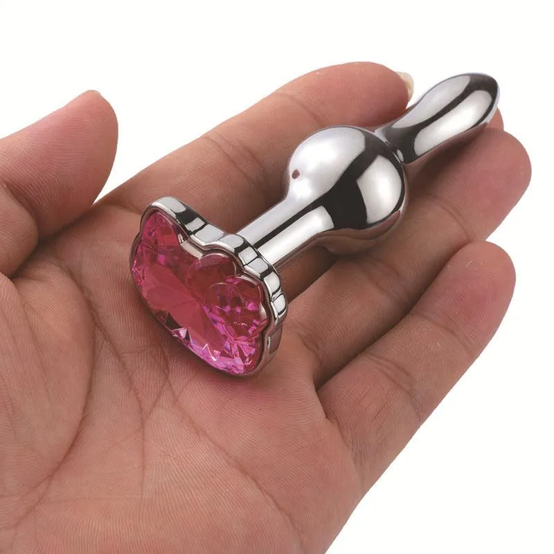 Metal Jewel Anal Butt Plug Toy - immagine 3