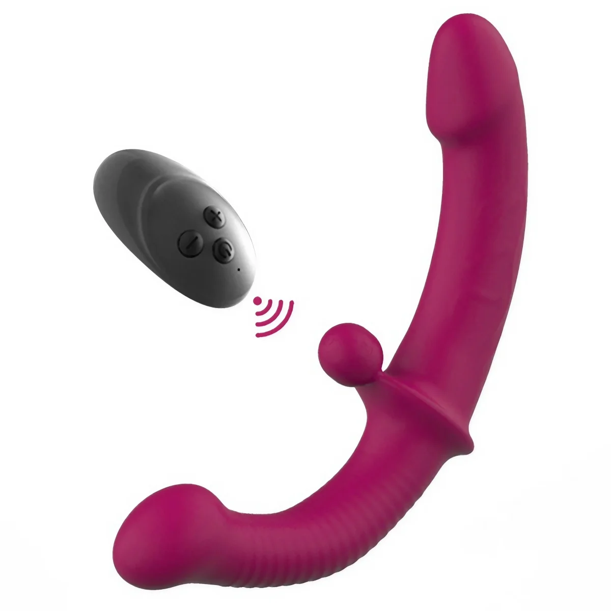 Remote Control Strapless Strap On Vibrator - immagine 2