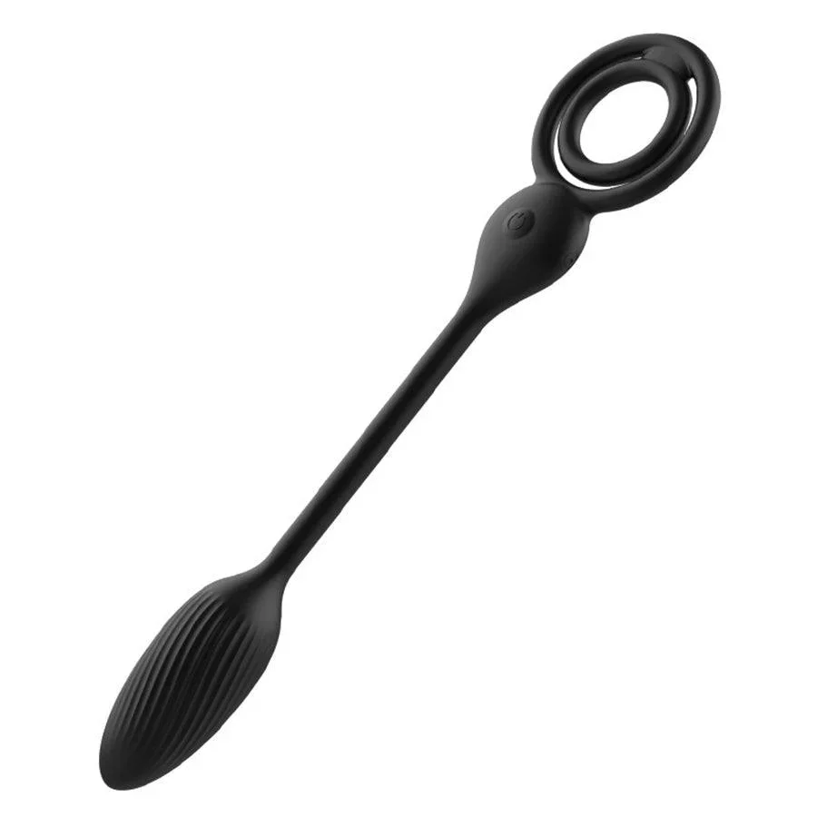 Remote Vibrating Anal Toy with Penis Ring - immagine 5