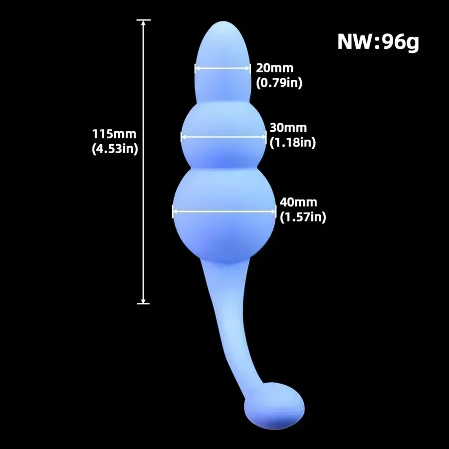 Silicone Vibrating Anal Plug - immagine 3